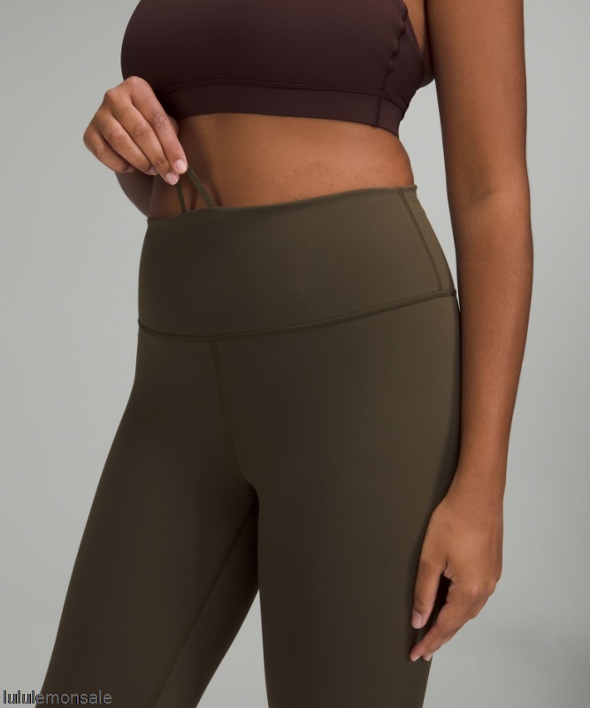 Lululemon Damen DELULU074 | Dark Olive Wunder Train High-rise Tight 25